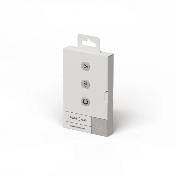 Комплект Криптокошелек Ledger Nano Gen5, красный + Декоративные бейджи (Set 2) в Уфе