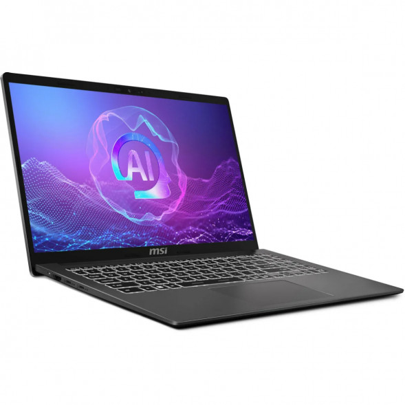 Ноутбук MSI Modern A15 AI+ F3HMG-040XRU (15.6&amp;quot;, IPS, AMD Ryzen AI 5 330 2ГГц, 4-ядерный, 16ГБ DDR5, 512ГБ SSD, AMD Radeon 820M, без ОС), серый в Уфе