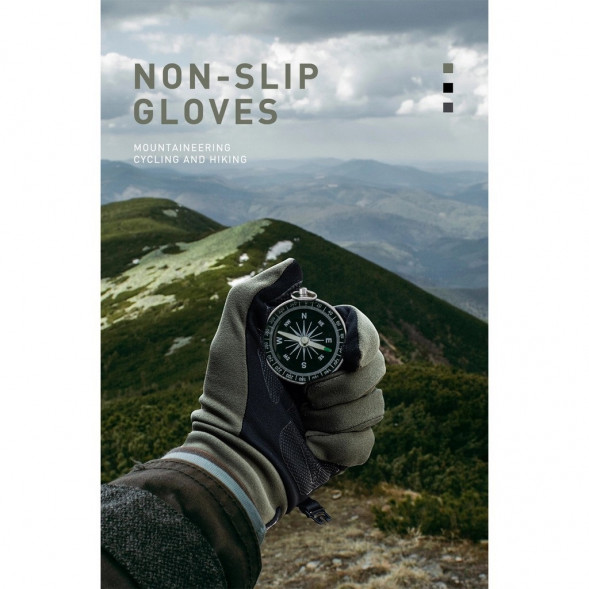 Перчатки сенсорные спортивные Naturehike Outdoor Full Touch GL10 (серый, L) в Уфе