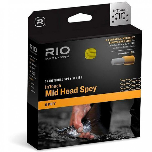Леска RIO InTouch Mid Head Spey 9/10F 710gr, Green/Orange/Straw в Уфе