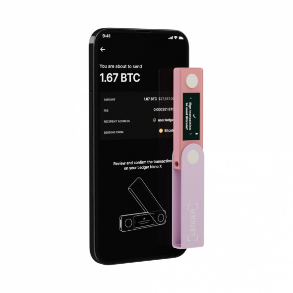 Аппаратный криптокошелек Ledger Nano X, Pastel Pink в Уфе