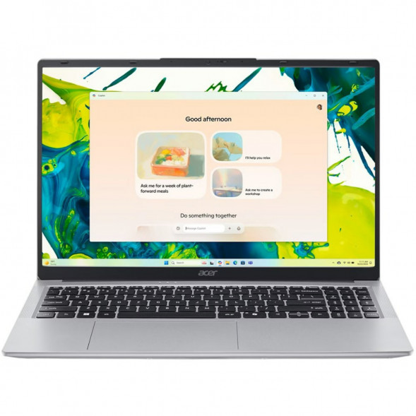 Ноутбук Acer Aspire Lite 15 AL15-54P-590V (15.6&amp;quot;, IPS, Intel Core Ultra 5, 8 ядер, 16 ГБ LPDDR5, 512 ГБ SSD, Intel Graphics), серебристый в Уфе