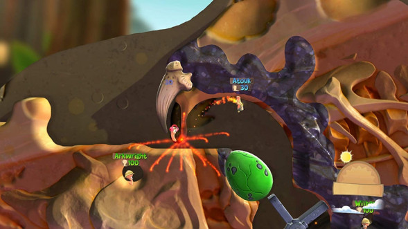 Игра Worms Battlegrounds + Worms W.M.D. Double Pack [PS4, английская версия + русские субтитры] в Уфе
