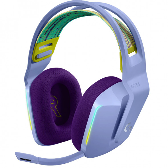 Игровая гарнитура Logitech G733 RGB Lightspeed Wireless, сиреневый в Уфе