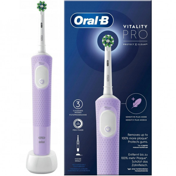 Электрическая зубная щетка Oral-B Vitality Pro D103, фиолетовый в Уфе