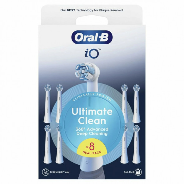 Сменные насадки Oral-B iO Series Ultimate Clean 360, 8 шт., белый в Уфе