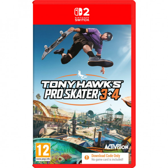 Игра Tony Hawk&amp;#039;s Pro Skater 3+4 (код загрузки) [Nintendo Switch 2, английская версия] в Уфе