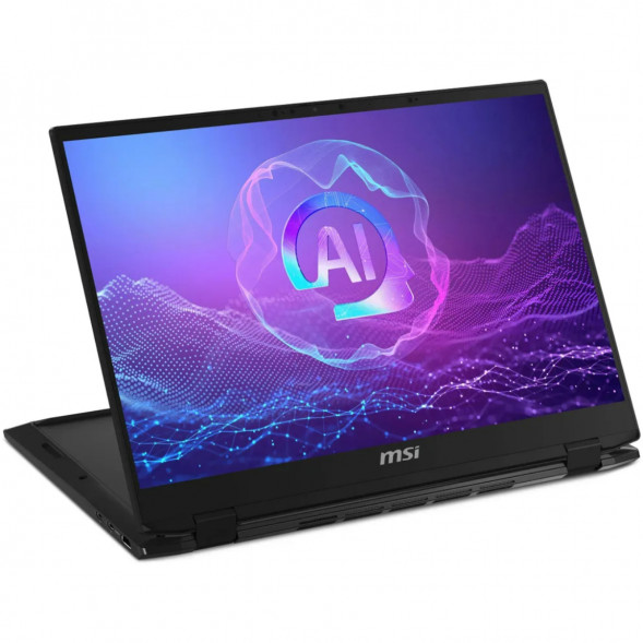Ноутбук трансформер MSI Summit 16 AI Evo A2HMTG-057RU (16&amp;quot;, IPS, Intel Core Ultra 7 255H 2ГГц, 16 ядер, 16ГБ LPDDR5, 1ТБ SSD, Intel Arc 140T, Windows 11 Home), черный в Уфе